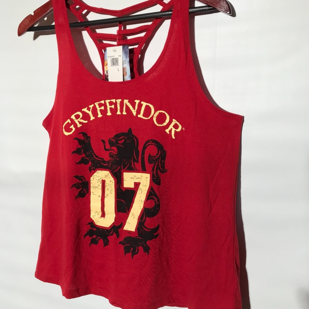 Harry Potter Gryffindor Racer Back Tank NWT Large